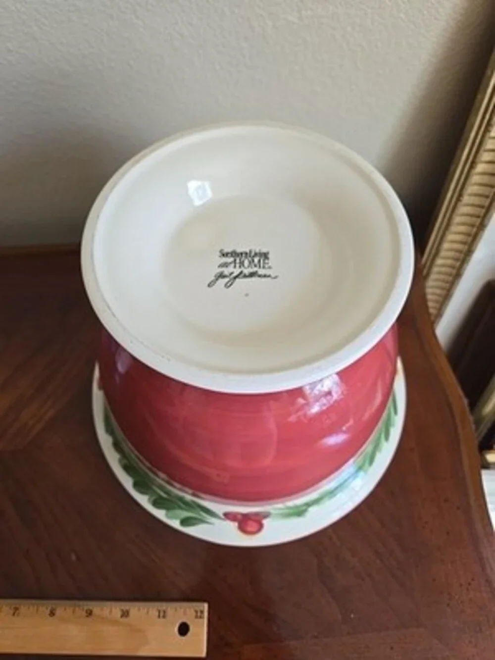 Christmas Serving Bowl Red SOUTHERN LIVING AT HOME GAIL